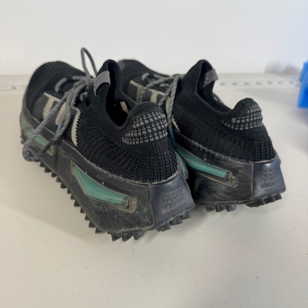 Adidas NMD S1 Black Knit Sneakers Size 8.5 Trail Grip Athletic Running Shoes - Picture 15 of 16